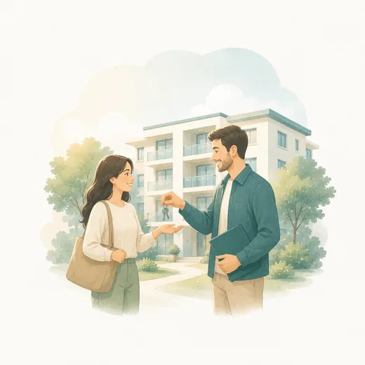 Ilustração de fiança locatícia